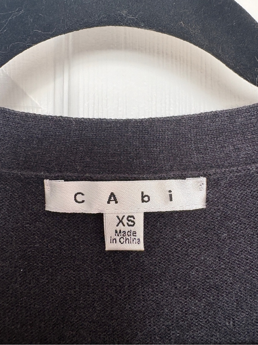 CAbi Geometric Colorblock Cardigan - Charcoal, Red, Pink, Orange, Tan - Picture 5 of 5